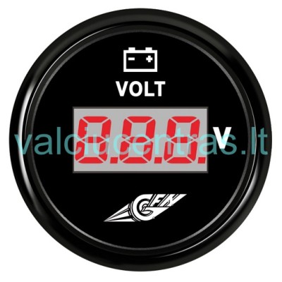 Skaitmeninis voltmetras juodas 