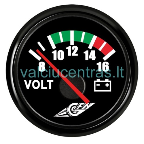 Voltmetras juodas Voltmetras juodas