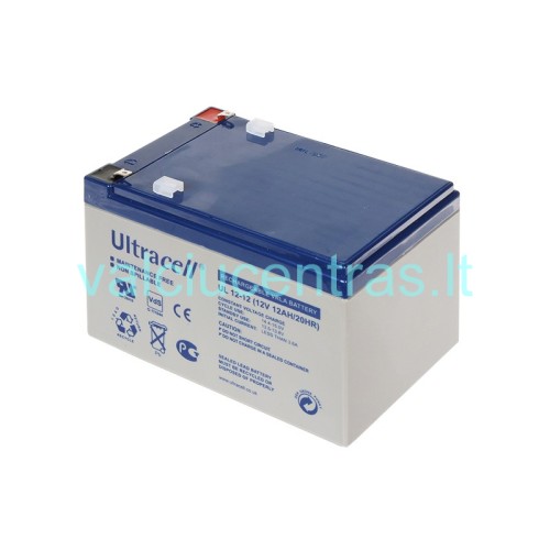 Akumuliatorius ULTRACELL 12Ah 12V AGM VRLA