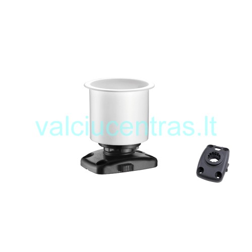 Gėrimų laikiklis su greito nuėmimo mechanizmu