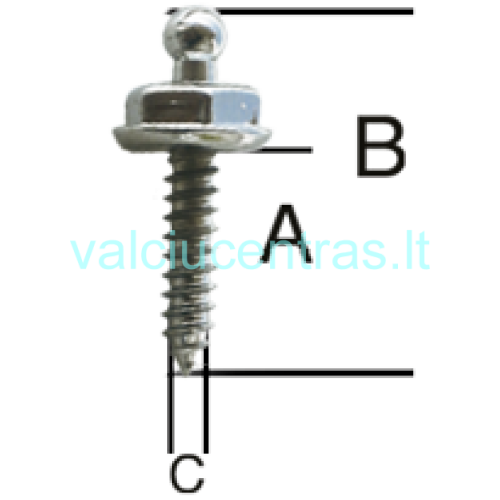 Tvirtinimo detalė 10vnt. Tvirtinimo detalė 10vnt.