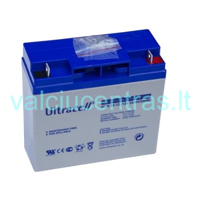 Akumuliatorius ULTRACELL 22Ah 12V GEL VRLA