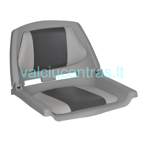 Plastikinė sėdynė su paminkštinimu pilka