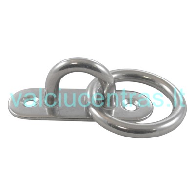 Nerūdijančio plieno kilpa su žiedu