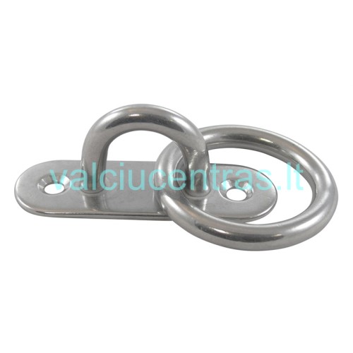 Nerūdijančio plieno kilpa su žiedu