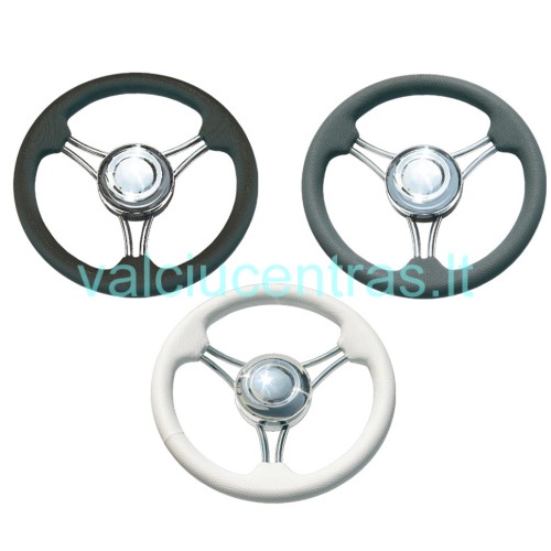 Aukštos kokybės aliuminio vairas 350 mm Aukštos kokybės aliuminio vairas 350 mm