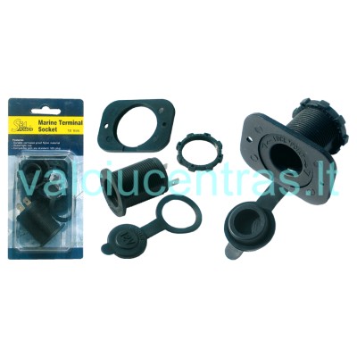 12V electrical socket with cover