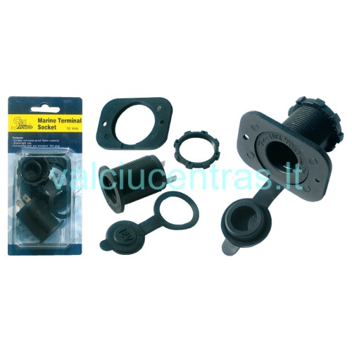 12V el. rozetė su dangteliu