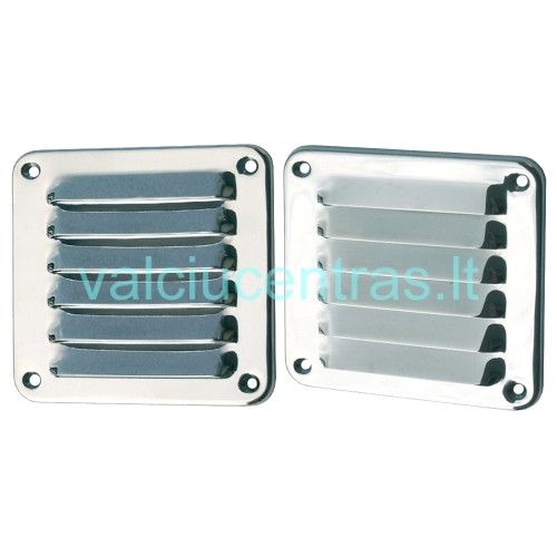 Ventiliacinės grotelės AISI316 127x124mm Ventiliacinės grotelės AISI316 127x124mm