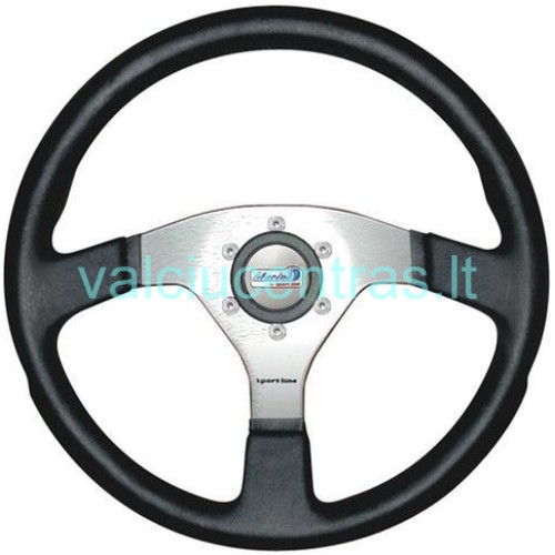 Aukštos kokybės anoduoto aliuminio vairas MARINA 350 mm