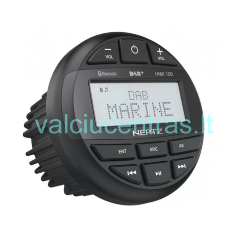 Hertz HMR 10D DAB+ – jūrinis skaitmeninis medijos imtuvas su Bluetooth ir DAB+ radiju