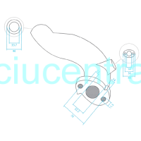 Išmetimo alkūnė Volvo Penta dyzeliniams varikliams