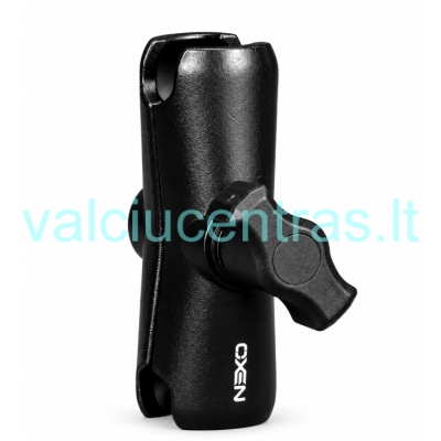 NEXO dvigubas laikiklis su 1″ rutulio jungtimis, 9 cm