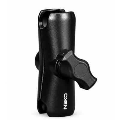 NEXO dvigubas laikiklis su 1″ rutulio jungtimis, 9 cm