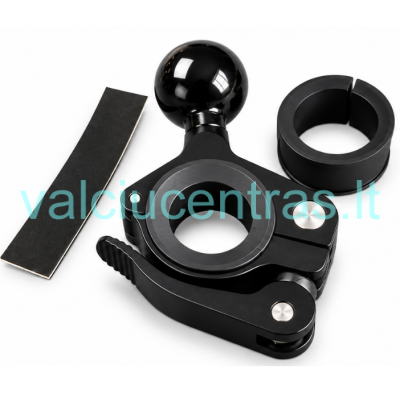 NEXO laikiklis ant vamzdžio su 1″ rutuliu ir greito atlaisvinimo mechanizmu, 25/32 mm