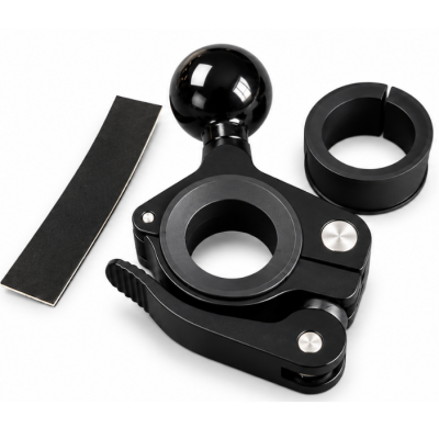 NEXO laikiklis ant vamzdžio su 1″ rutuliu ir greito atlaisvinimo mechanizmu, 25/32 mm