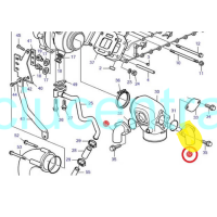 Išmetimo alkūnės jungtis Volvo Penta D4/D6 serijos varikliams