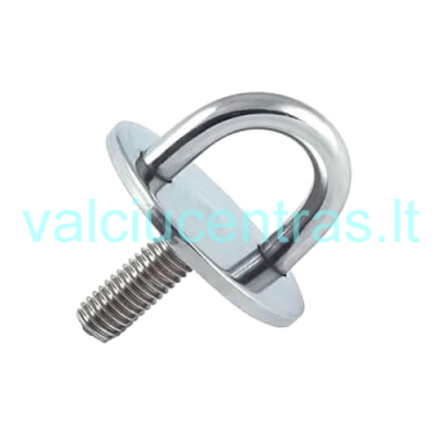 N. plieno apvalus įsukamas pagrindas su kilpa