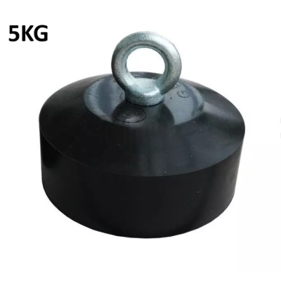 Rubberised round anchor