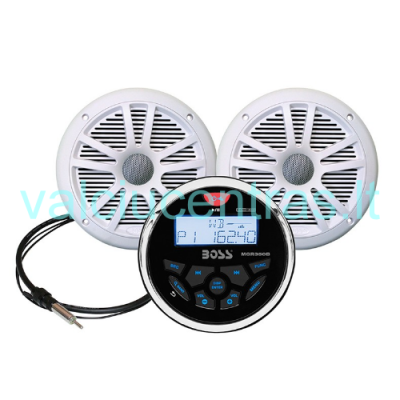 BOSS MCKGB350W.6 Marine 240W (4 X 60W) Audio Kit (White)