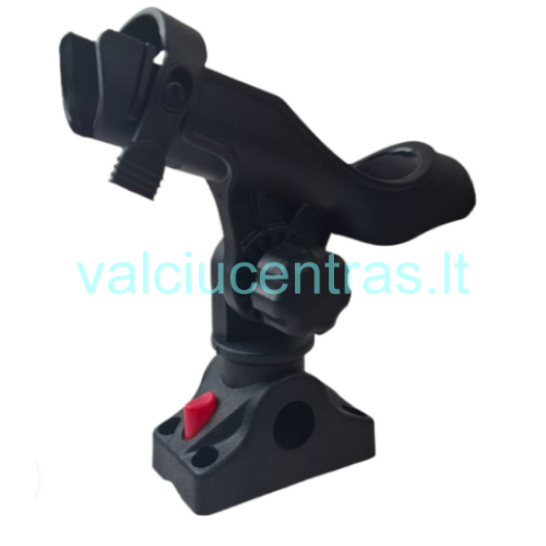 Fishing rod holder with lock in various positions