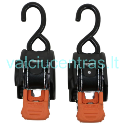 Transportavimo diržai CargoBuckle su savaiminio susisukimo mechanizmu