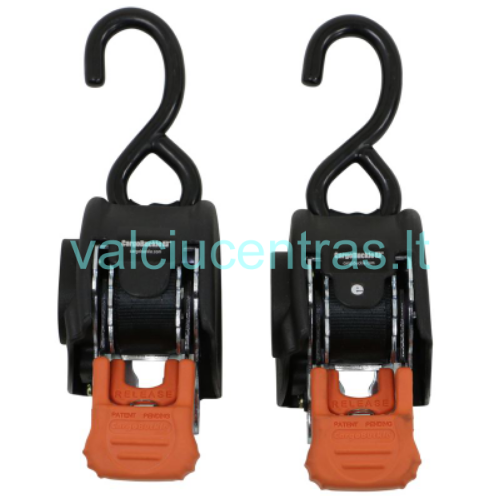 Transportavimo diržai CargoBuckle su savaiminio susisukimo mechanizmu