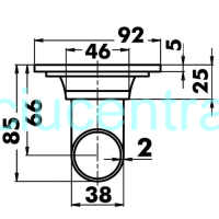 Ovali drenažo detalė Ovali drenažo detalė