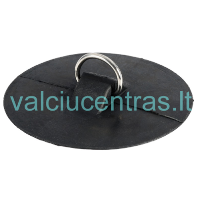 Adhesive holder with stainless steel loop (black)