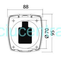 Dušo galvutės dangtelis