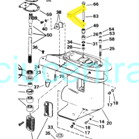 Johnson/Evinrude pavarų traukės laikiklis 18-35AG varikliams Johnson/Evinrude pavarų traukės laikiklis 18-35AG varikliams