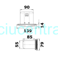 Įmontuojamas garsinis signalas plastikinis pailgas Įmontuojamas garsinis signalas plastikinis pailgas