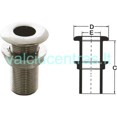 Nerūdijančio plieno drenažo detalė 11-38mm