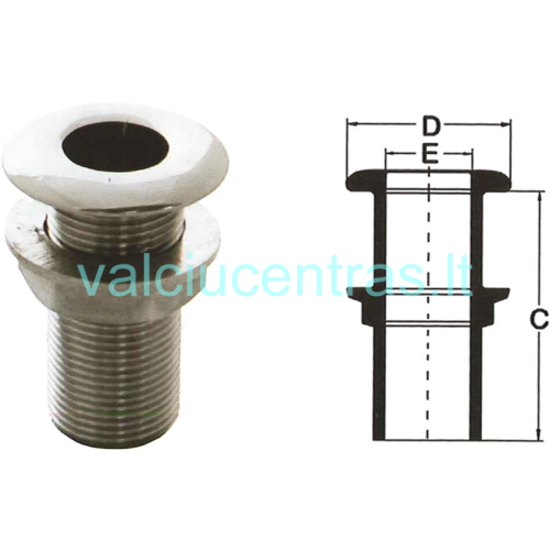 Nerūdijančio plieno drenažo detalė 11-38mm