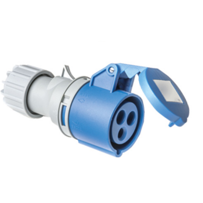 Waterproof socket/plug 16A, 3-pin