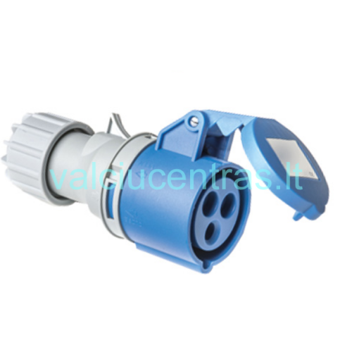 Hermetiška rozetė/kištukas 16A, 3 PIN