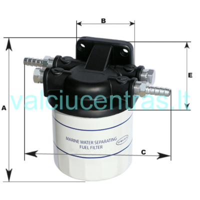 Fuel-water separator, 10 microns (complete set)