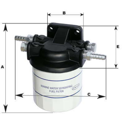 Kuro - vandens separatorius 10 mikronų (pilnas komplektas)