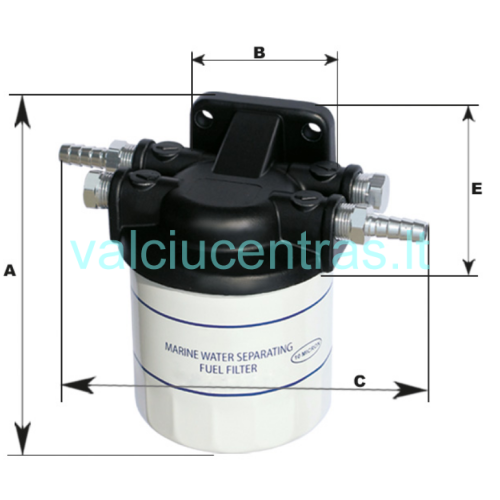 Kuro - vandens separatorius 10 mikronų (pilnas komplektas)