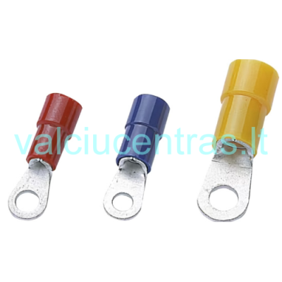 Įvairių spalvų akumuliatoriaus gnybtai