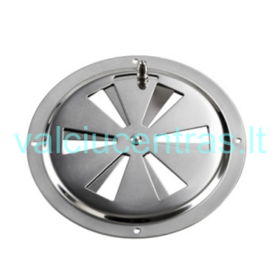 N. plieno apvalios ventiliacijos grotelės be tinklelio