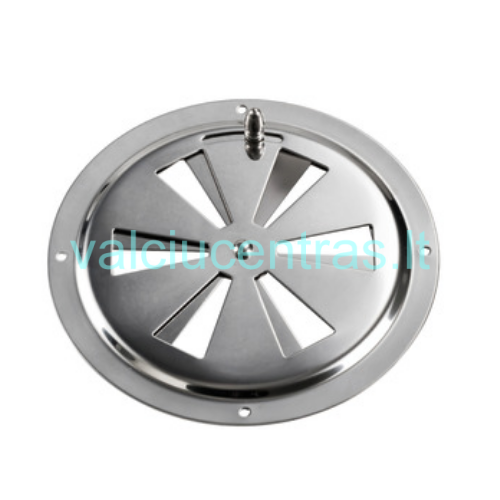 N. plieno apvalios ventiliacijos grotelės su tinkleliu N. plieno apvalios ventiliacijos grotelės su tinkleliu