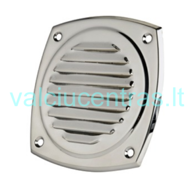 Nerūdijančio plieno ventiliacinės grotelės 100x100 mm
