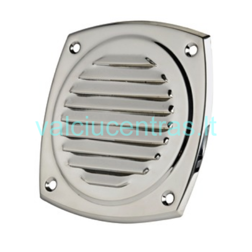 Nerūdijančio plieno ventiliacinės grotelės 100x100 mm Nerūdijančio plieno ventiliacinės grotelės 100x100 mm