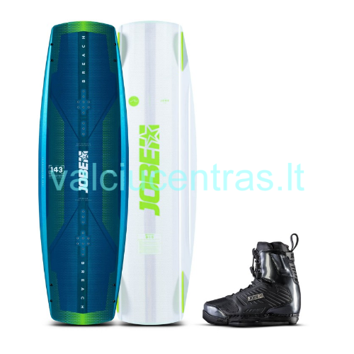 Jobe Breach Wakeboard vandenlentė su Nitro apkaustais Jobe Breach Wakeboard vandenlentė su Nitro apkaustais