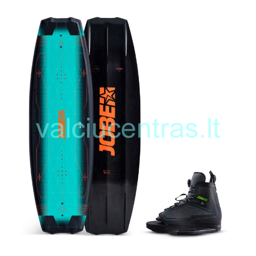 Jobe Logo Wakeboard vandenlentė ir Maze apkaustai Jobe Logo Wakeboard vandenlentė ir Maze apkaustai