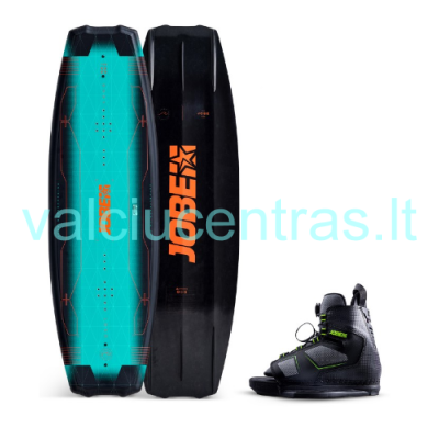 Jobe Logo Wakeboard vandenlentė ir Unit apkaustai.