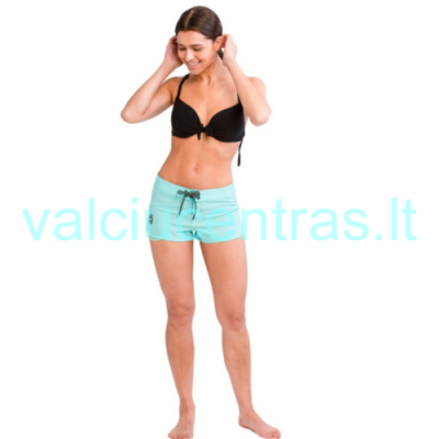 Jobe moteriški maudymosi šortai melsvai žalsvos sp.