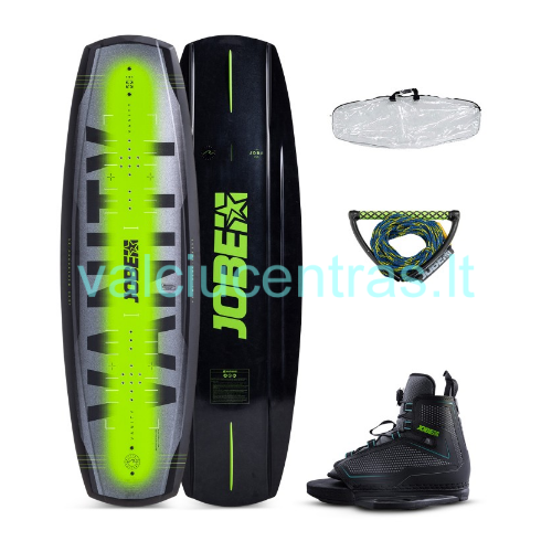 Jobe Vanity Wakeboard 136 vandenlentės komplektas su Maze apkaustais Jobe Vanity Wakeboard 136 vandenlentės komplektas su Maze apkaustais