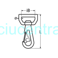 N, Plieno pasukamas karabinas su kilpa